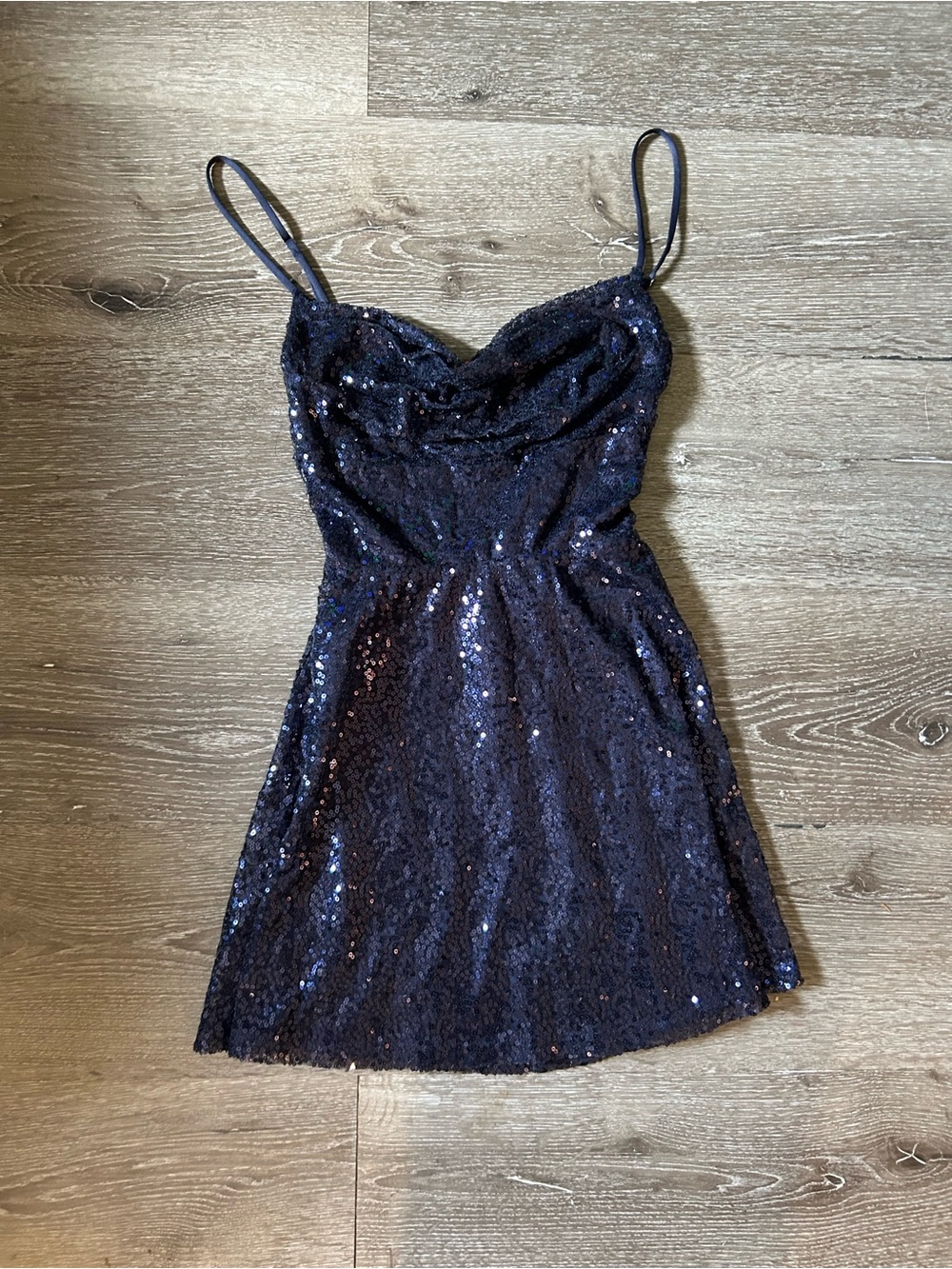 Xs Lucy In The Sky Blue Sequence Homecoming Lined Mini Party Dress Wedding Guest